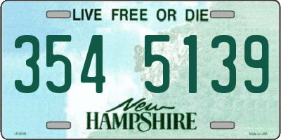 NH license plate 3545139