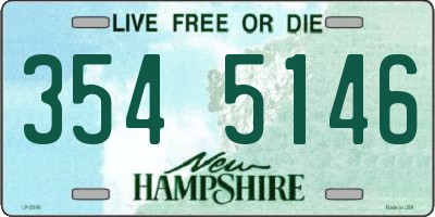 NH license plate 3545146