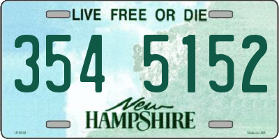 NH license plate 3545152