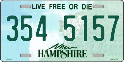 NH license plate 3545157