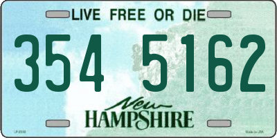NH license plate 3545162