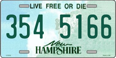 NH license plate 3545166