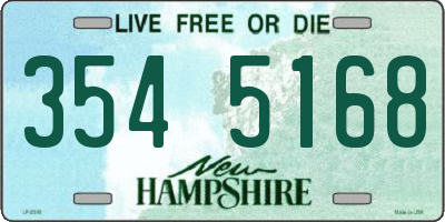 NH license plate 3545168
