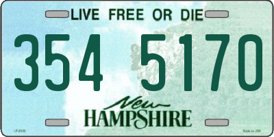 NH license plate 3545170