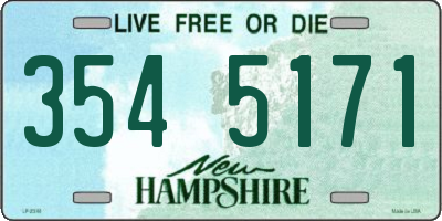NH license plate 3545171