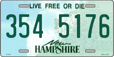 NH license plate 3545176