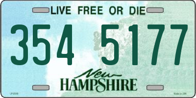 NH license plate 3545177