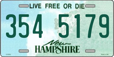 NH license plate 3545179