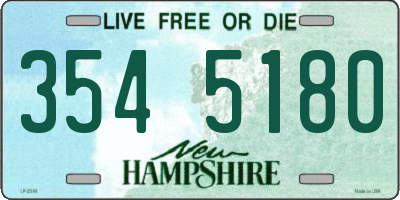 NH license plate 3545180