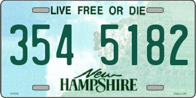 NH license plate 3545182