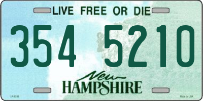 NH license plate 3545210