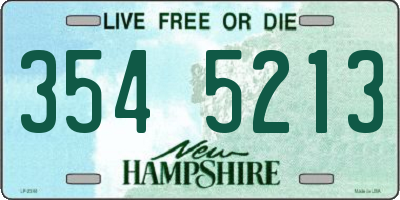 NH license plate 3545213