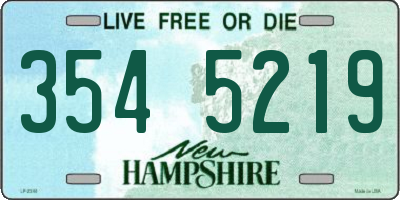 NH license plate 3545219