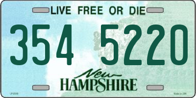 NH license plate 3545220