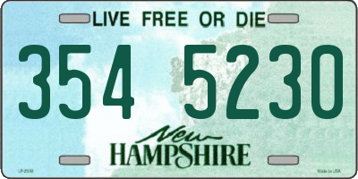 NH license plate 3545230