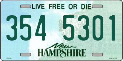 NH license plate 3545301