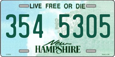 NH license plate 3545305