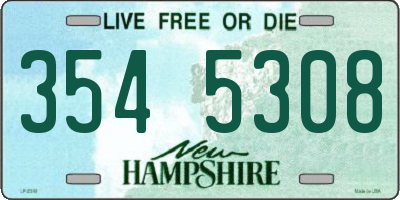 NH license plate 3545308