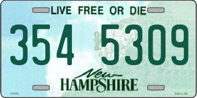 NH license plate 3545309
