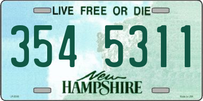 NH license plate 3545311