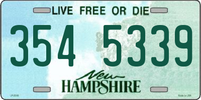 NH license plate 3545339