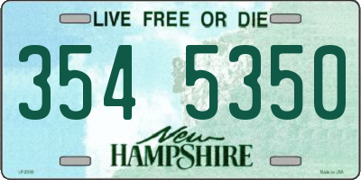 NH license plate 3545350