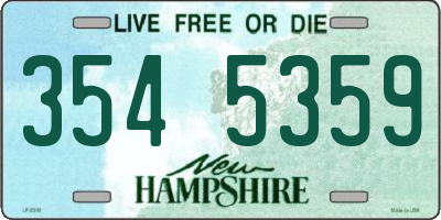 NH license plate 3545359