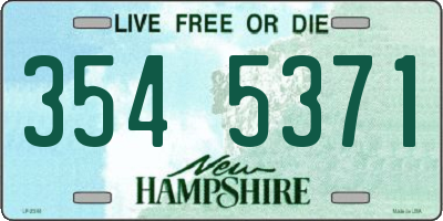 NH license plate 3545371