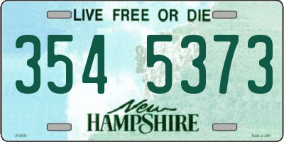 NH license plate 3545373