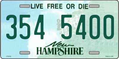 NH license plate 3545400