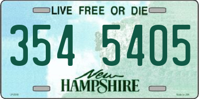 NH license plate 3545405
