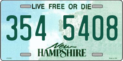 NH license plate 3545408
