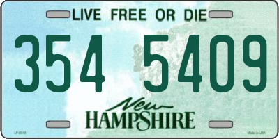 NH license plate 3545409