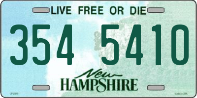 NH license plate 3545410