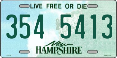 NH license plate 3545413