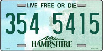 NH license plate 3545415