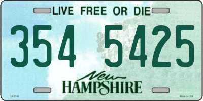 NH license plate 3545425