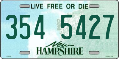 NH license plate 3545427