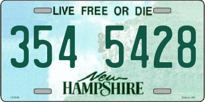 NH license plate 3545428