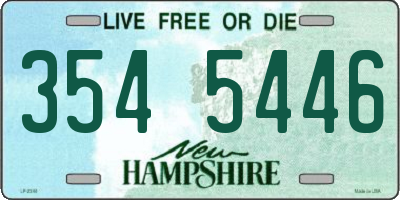 NH license plate 3545446