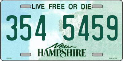 NH license plate 3545459