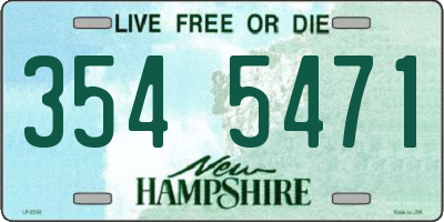 NH license plate 3545471