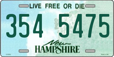 NH license plate 3545475