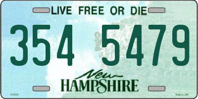NH license plate 3545479