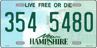 NH license plate 3545480