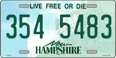 NH license plate 3545483