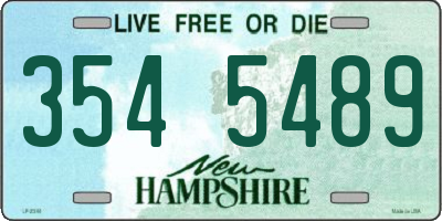 NH license plate 3545489