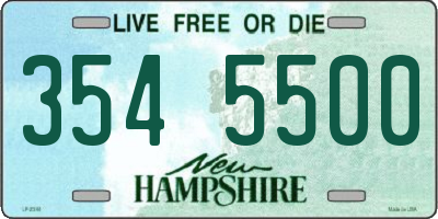NH license plate 3545500