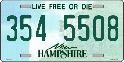 NH license plate 3545508