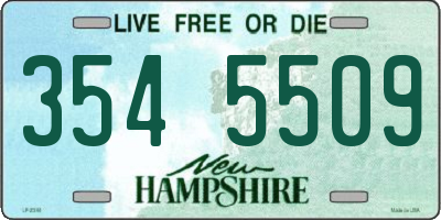 NH license plate 3545509